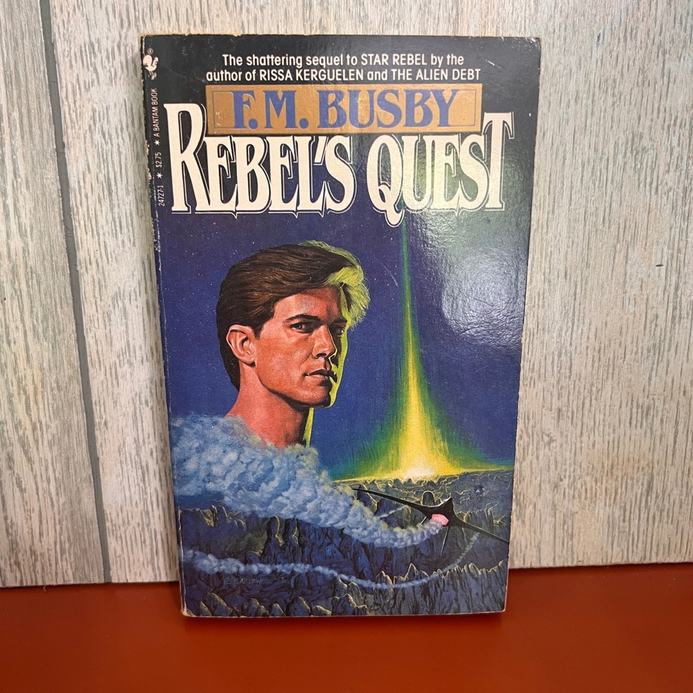 Rebel's Quest F.M. Busby Vintage 1985 Bantam Sci-Fi Paperback Hulzein Chronicles